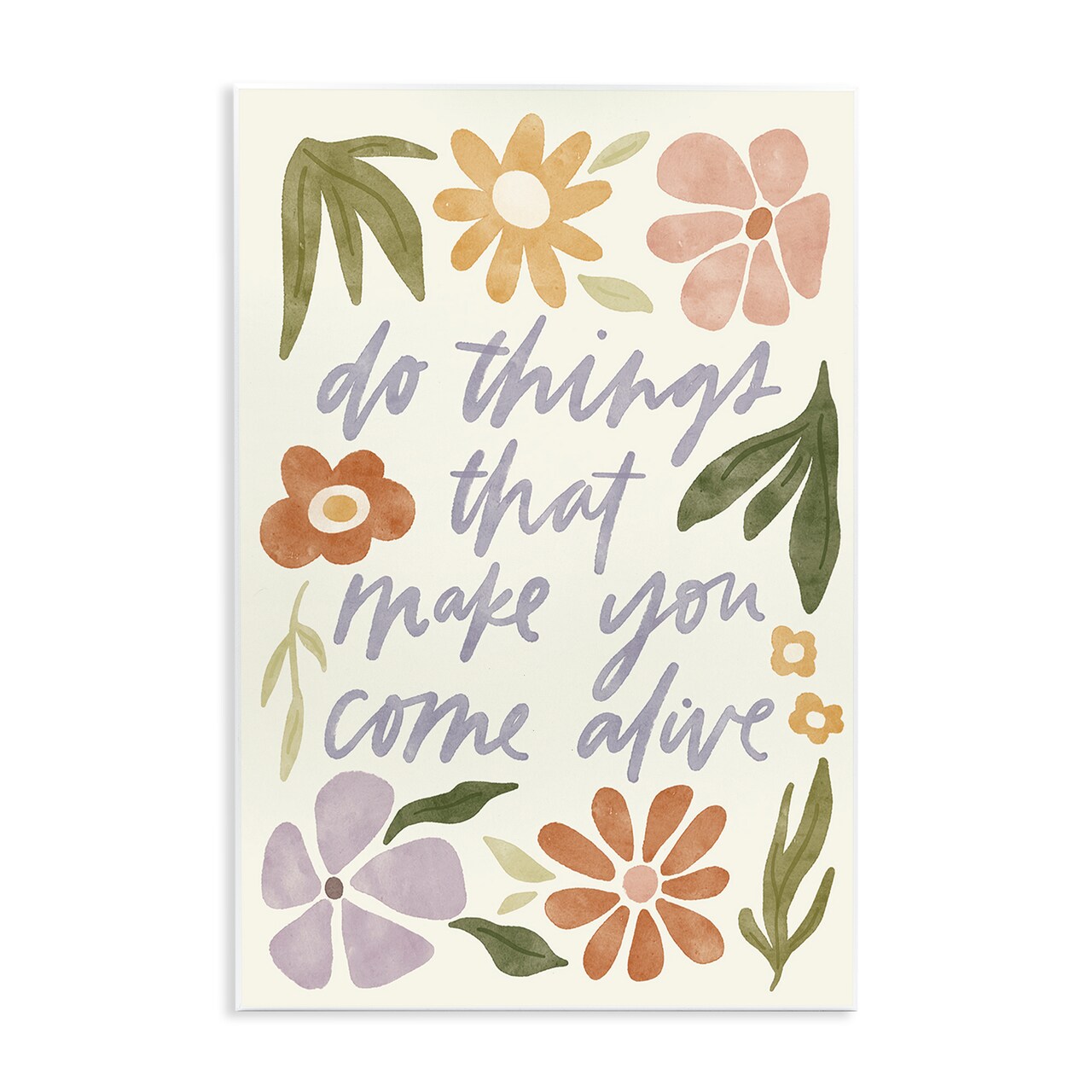 Stupell Industries Come Alive Inspiring Flowers Wall Plaque Art Design by Amanda Houston
